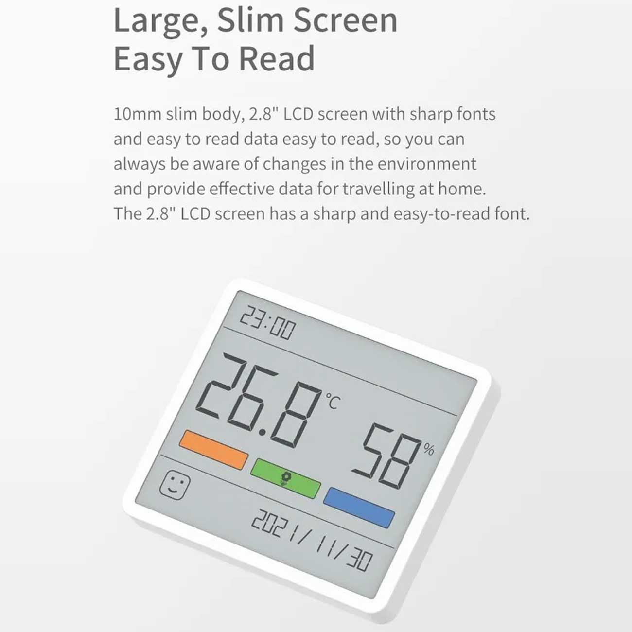 صفحه نمایش بزرگ سنسور دما